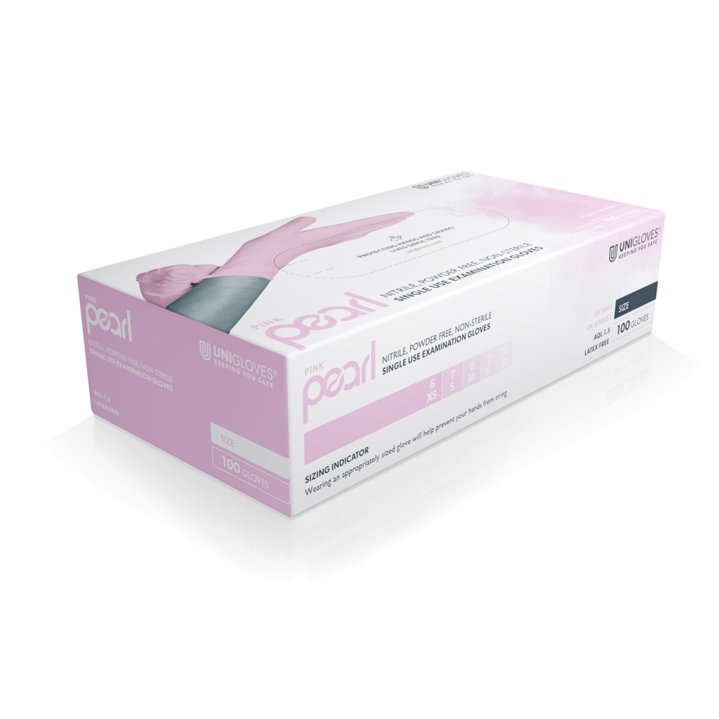 Unigloves Nitrilhandschuhe Pearl - pink - XL Unigloves Nitrilhandschuhe Pearl - pink - XL
