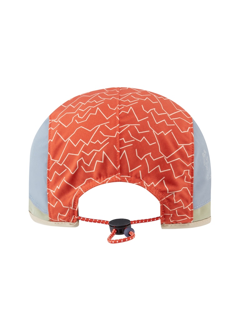 Poringland Waterproof Foldable Peak Hiking Cap_Orange Pattern_Back.jpg