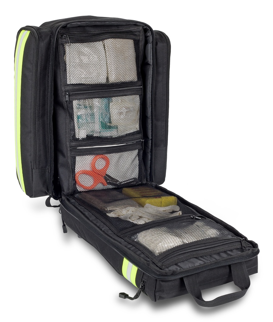 EM13.018_SUPPORTER Notfallrucksack_schwarz_offen gefuellt 2.jpg