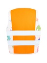 Korntex Kinder Warnweste Dinosaurier, neonorange, XXS