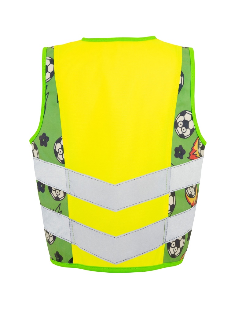 Korntex Kinder Warnweste Sport, neongelb, S