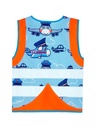 Korntex Kinder Funktionsweste Fahrzeuge, neonorange, XS, Flugzeug