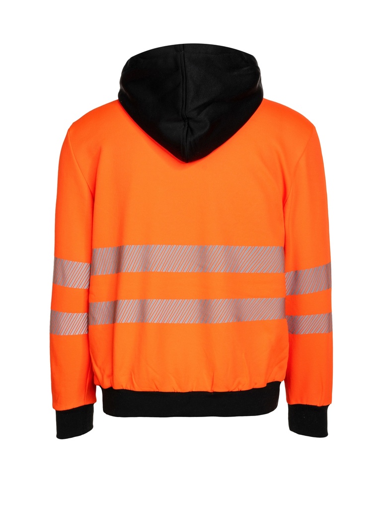 Korntex EOS Hi-Vis Hoodie EN 20471, schwarz/neonorange, XL
