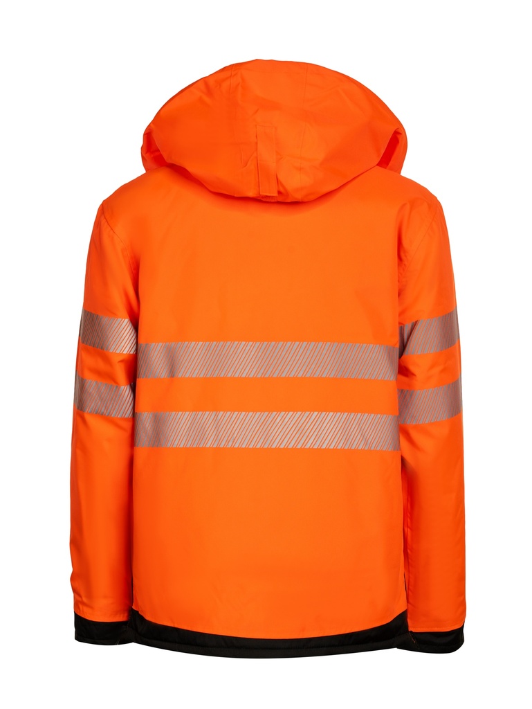 Korntex EOS Hi-Vis Parka EN 20471, schwarz/neonorange, XL