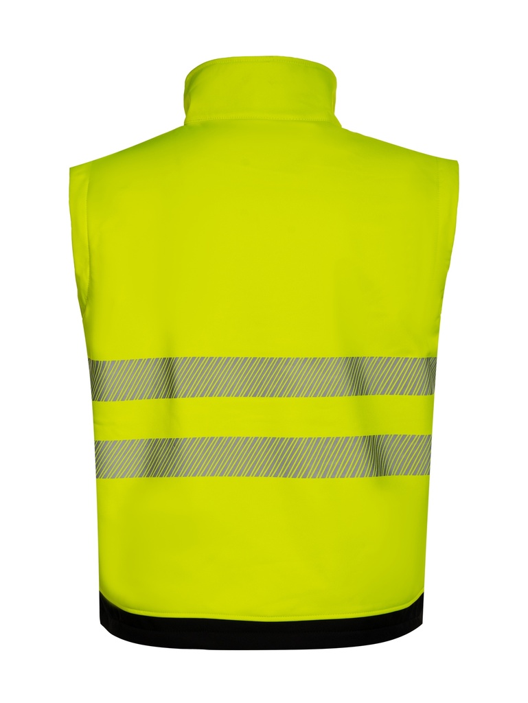 Korntex EOS Hi-Vis Softshell Jacke EN 20471, schwarz/neongelb, XXL
