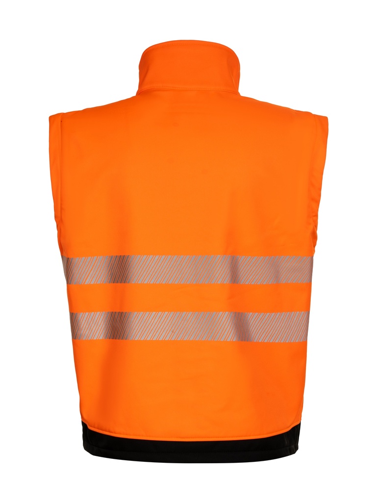 Korntex EOS Hi-Vis Softshell Jacke EN 20471, schwarz/neonorange, M