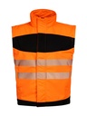 Korntex EOS Hi-Vis Softshell Jacke EN 20471, schwarz/neonorange, XL
