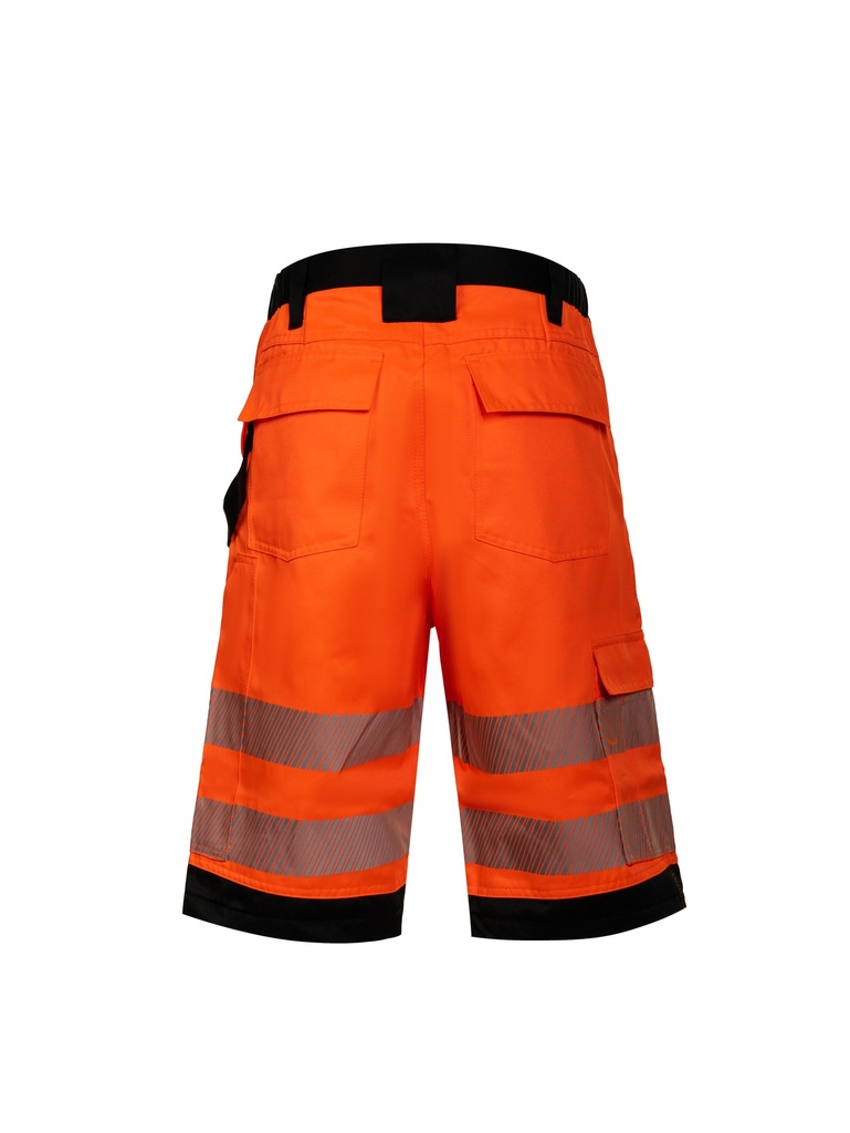 Korntex EOS Hi-Vis Shorts EN 20471, schwarz/neonorange, Gr.50