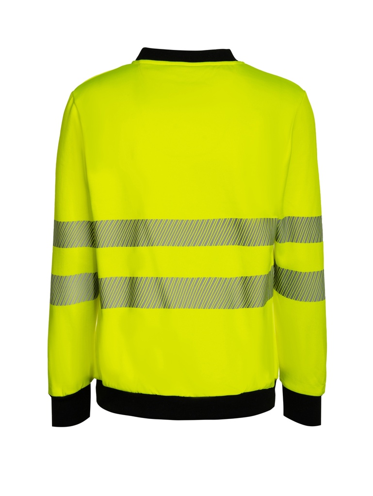 Korntex EOS Hi-Vis Sweatshirt EN 20471, schwarz/neongelb, XXL