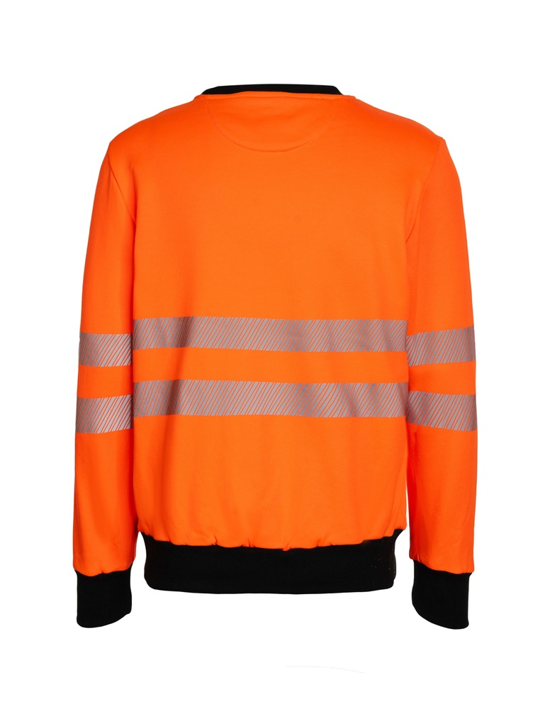 Korntex EOS Hi-Vis Sweatshirt EN 20471, schwarz/neonorange, XL