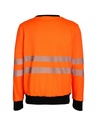 Korntex EOS Hi-Vis Sweatshirt EN 20471, schwarz/neonorange, XL