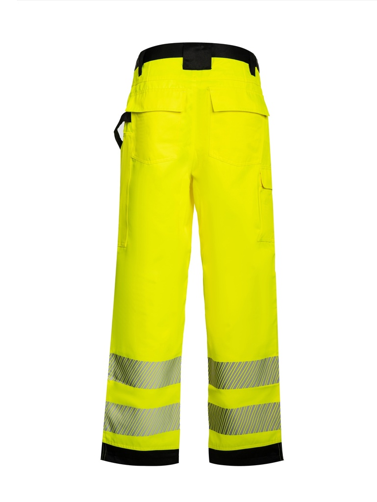Korntex EOS Hi-Vis Hose EN 20471, schwarz/neongelb, Gr.64, Standard
