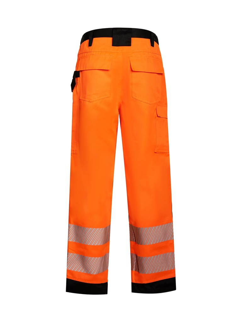 Korntex EOS Hi-Vis Hose EN 20471, schwarz/neonorange, Gr.52, Standard