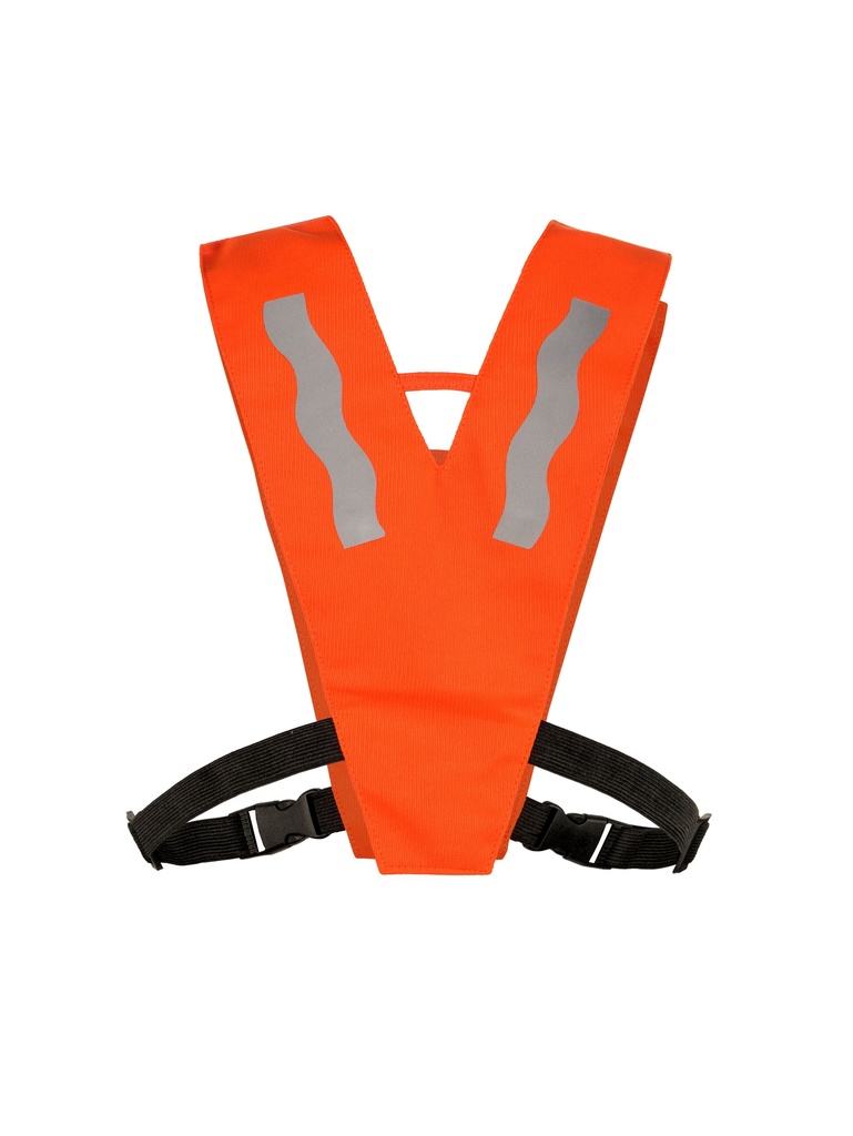 Korntex Multifunktionskragen für Kinder mit Sicherheitsverschluss, neonorange, XS