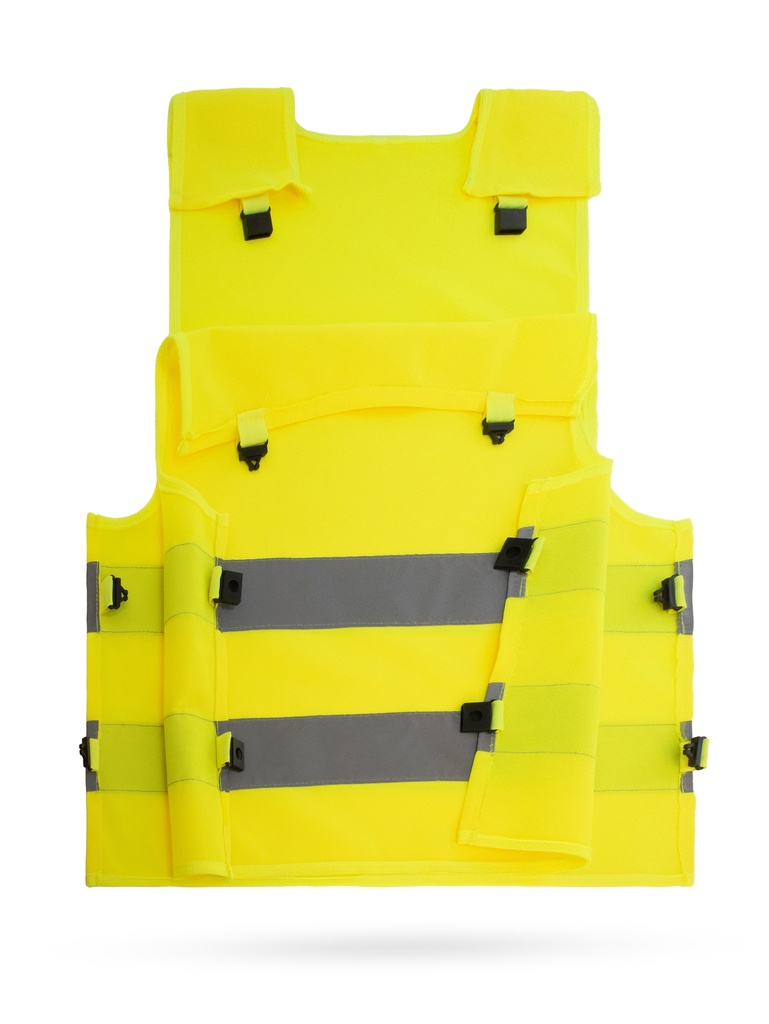 Korntex Kinder Warnponcho Anti-Strangulation, neongelb, S
