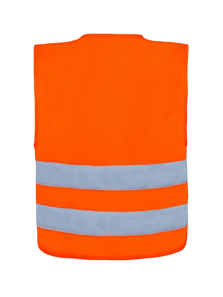 Korntex Kinder Warnweste mit Reissverschluss, neonorange, XXS