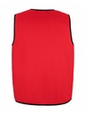 Korntex asymmetrische Kennzeichnungsweste, rot, S/M