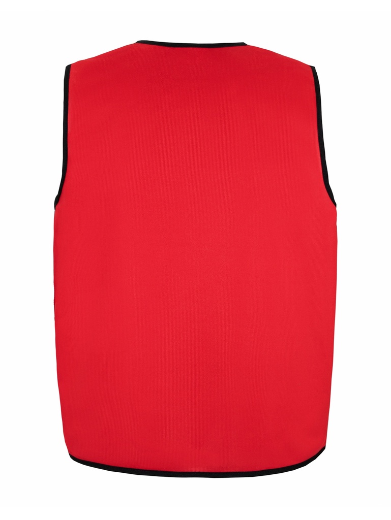 Korntex asymmetrische Kennzeichnungsweste, rot, L/XL