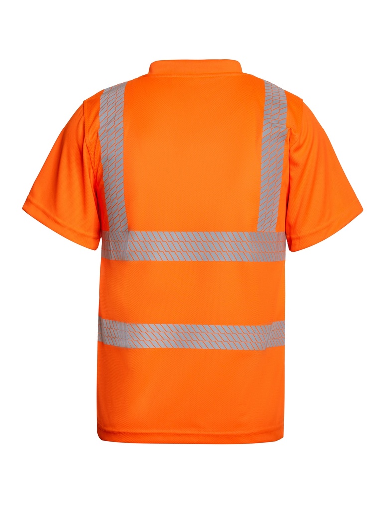 Korntex Hi-Vis T-Shirt Broken Reflex EN 20471, neonorange, M