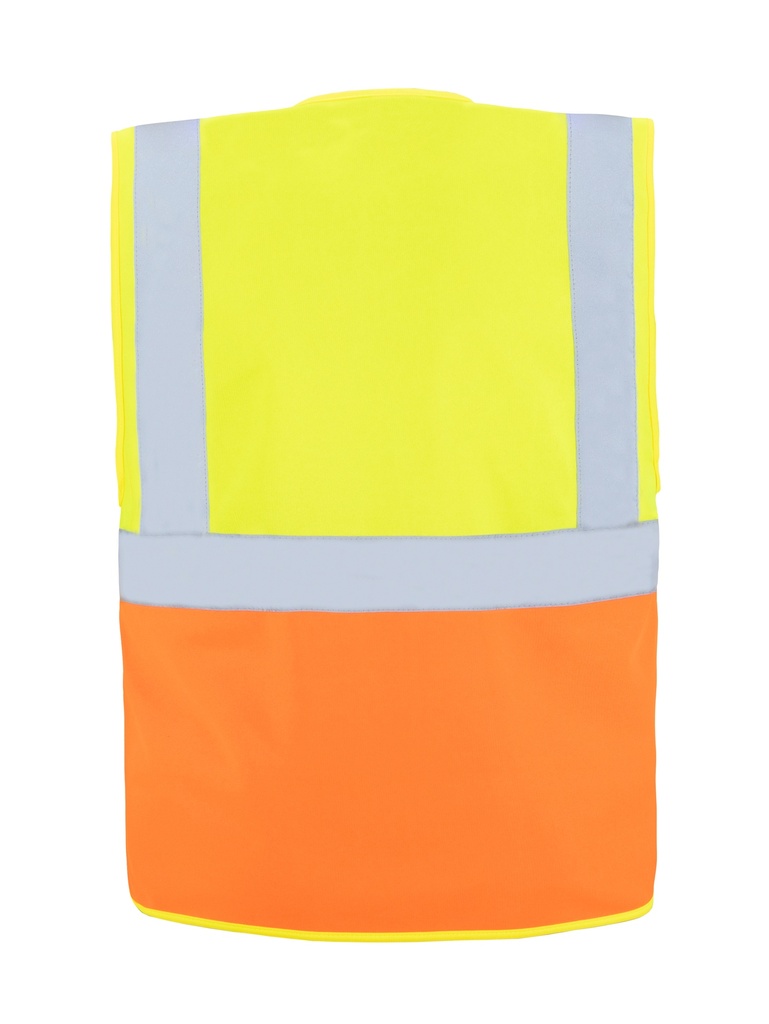 Korntex Multifunktionswarnweste CF EN 20471, neongelb/neonorange, L