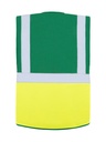 Korntex Multifunktionsweste CF, neongelb/dunkelgrün, M