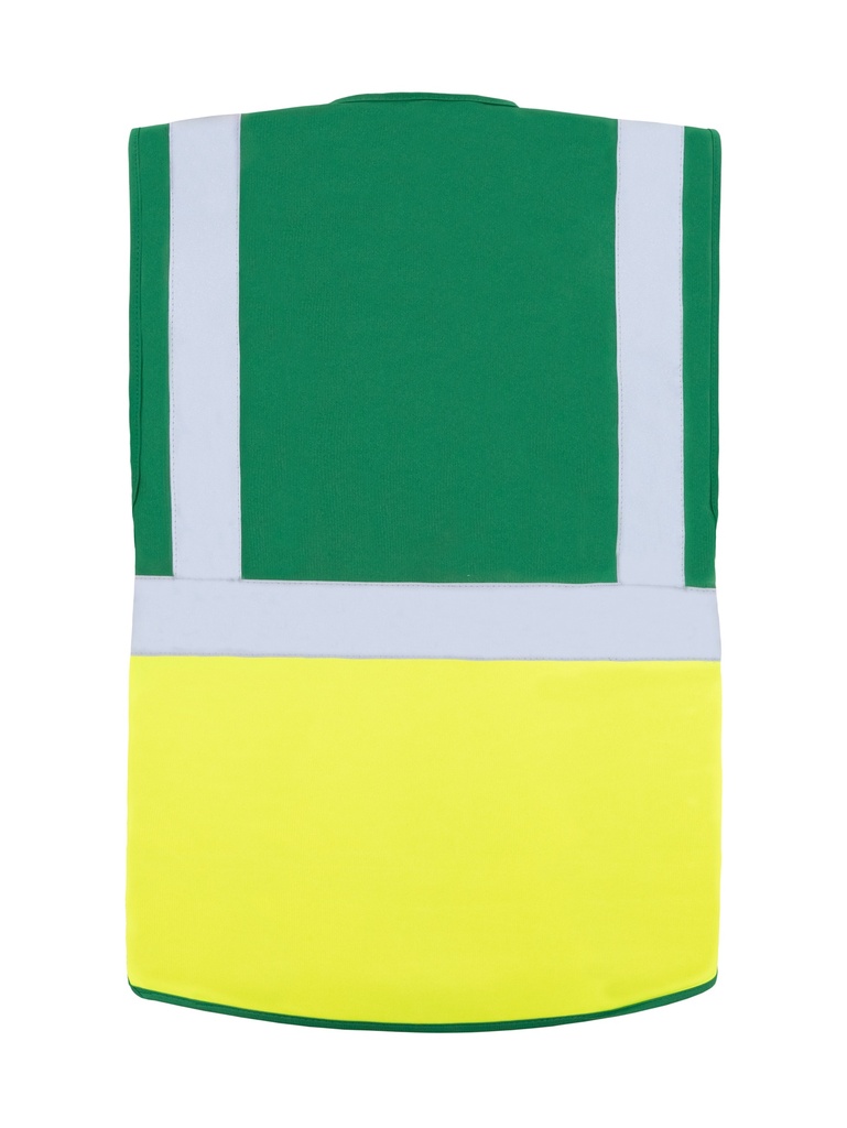 Korntex Multifunktionsweste CF, neongelb/dunkelgrün, 5XL