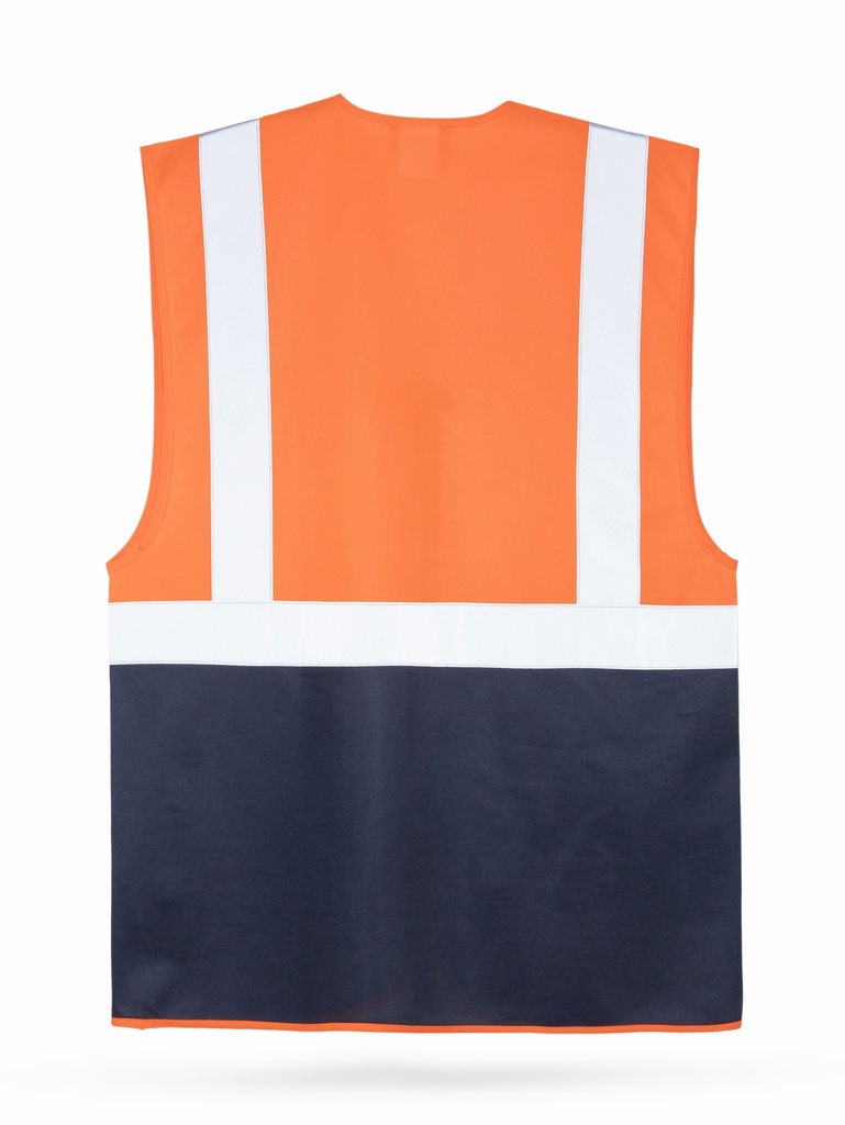 Korntex Multifunktionsweste CF, neonorange/navyblau, S