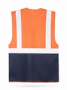 Korntex Multifunktionsweste CF, neonorange/navyblau, S