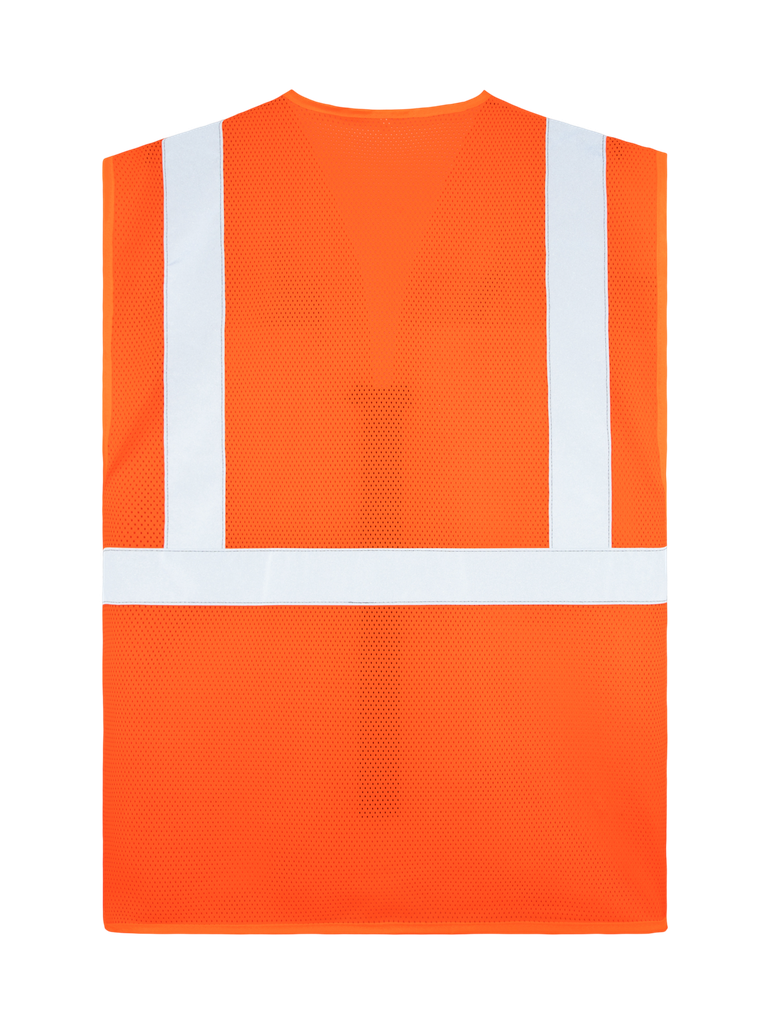 Korntex Mesh Multifunktionswarnweste EN 20471, neonorange, L