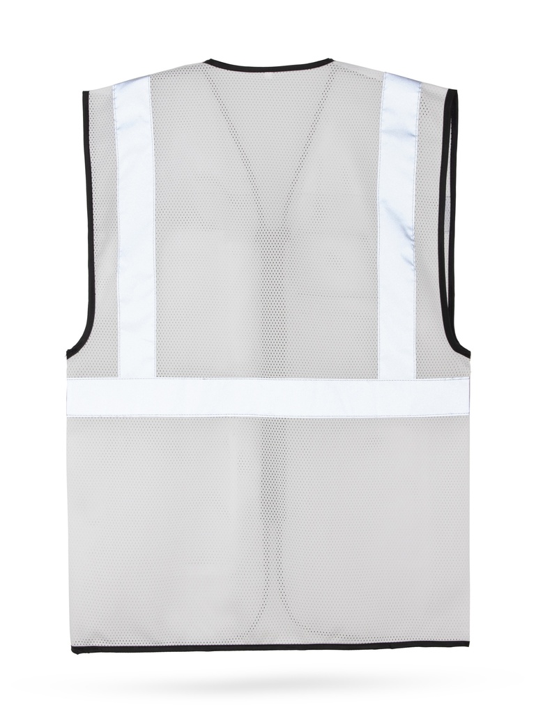 Korntex Mesh Multifunktionsweste, weiss, 5XL