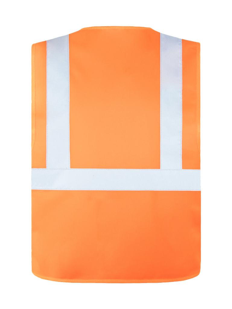 Korntex Warnweste mit drei Reflexstreifen EN 20471, neonorange, L