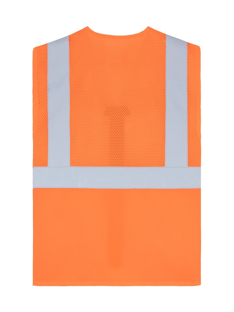 Korntex Hybrid Mesh Multifunktionsweste EN 20471, neonorange, XL