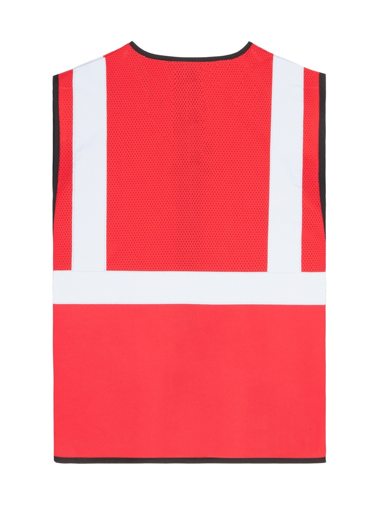 Korntex Hybrid Mesh Multifunktionsweste , rot, 5XL