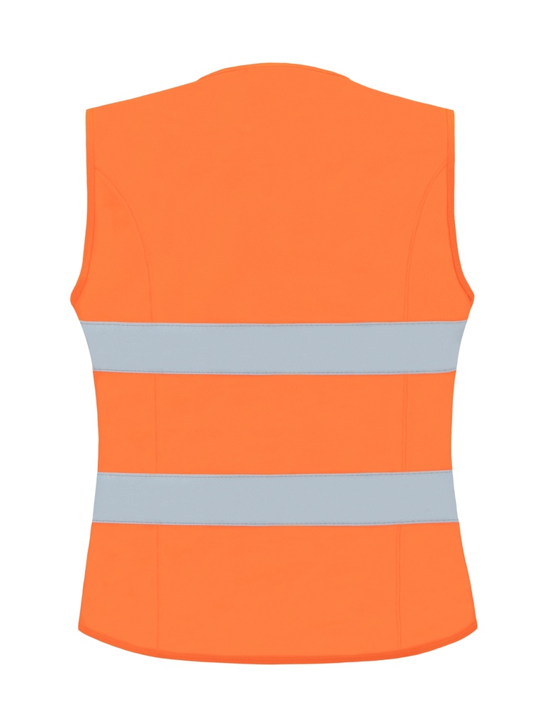 Korntex Frauen Warnweste EN 20471, neonorange, S