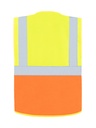 Korntex Multifunktionswarnweste EN 20471, neongelb/neonorange, S
