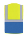Korntex Multifunktionsweste, neongelb/blau, S