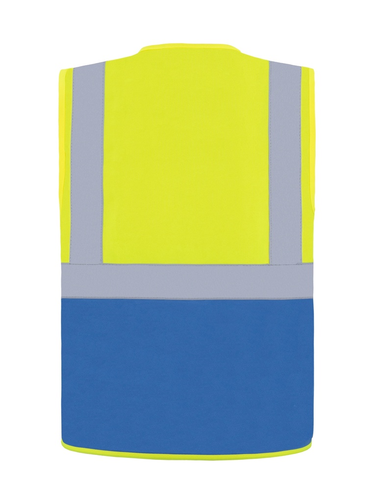 Korntex Multifunktionsweste, neongelb/blau, M