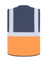 Korntex Multifunktionsweste, neonorange/navyblau, 5XL