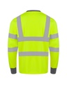 Korntex Hi-Vis Poly-Cotton Langarmshirt EN 20471, neongelb, 3XL