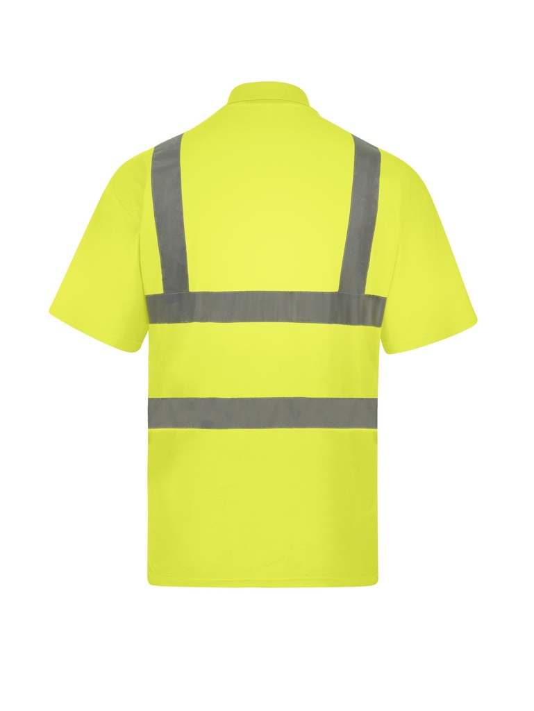 Korntex Hi-Vis Poly-Cotton Poloshirt EN 20471, neongelb, XL