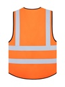 Korntex Multifunktionswarnweste Premium EN 20471 , neonorange, L/XL