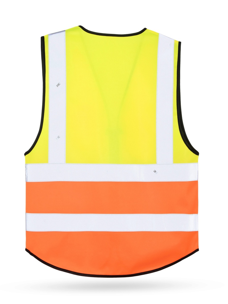 Korntex Multifunktionswarnweste Premium EN 20471 , neongelb/neonorange, XS