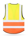 Korntex Multifunktionswarnweste Premium EN 20471 , neongelb/neonorange, XS