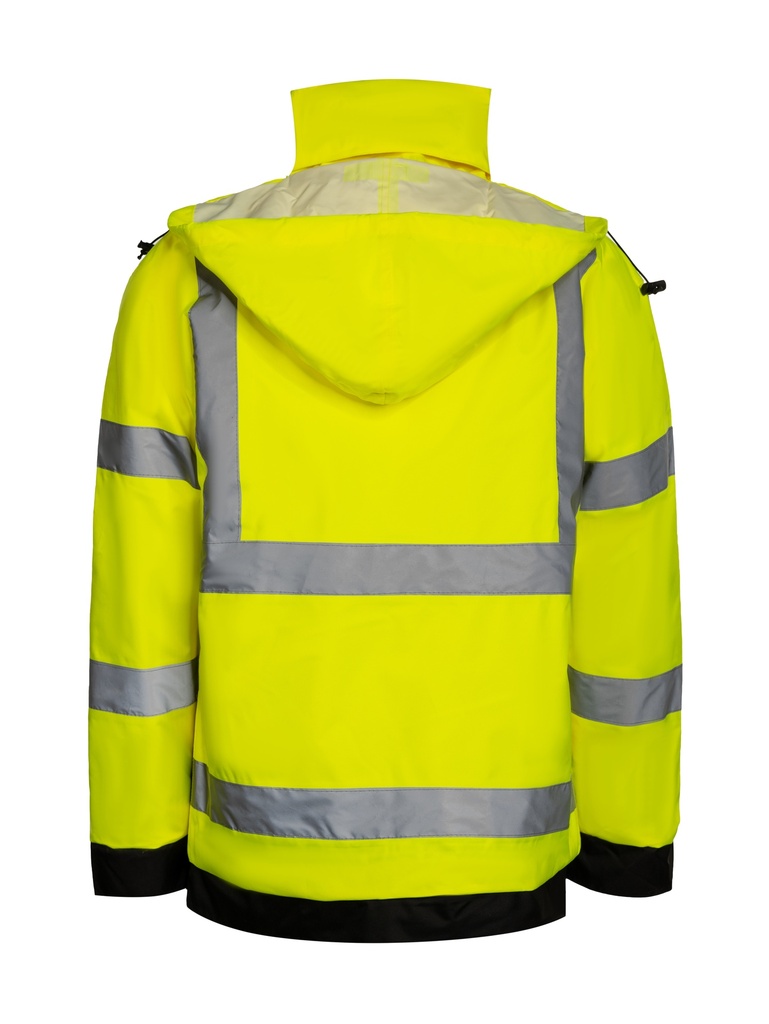 Korntex Hi-Vis Regenjacke EN 20471, neongelb, L