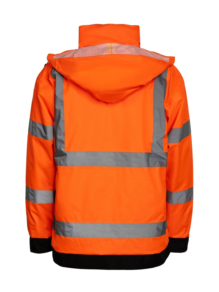 Korntex Hi-Vis Regenjacke EN 20471, neonorange, 3XL