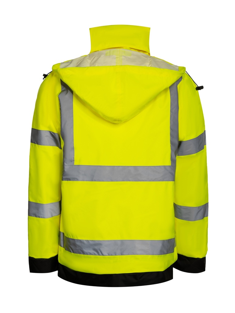 Korntex Hi-Vis leichte Regenjacke EN 20471, neongelb, 5XL