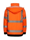 Korntex Hi-Vis leichte Regenjacke EN 20471, neonorange, 4XL