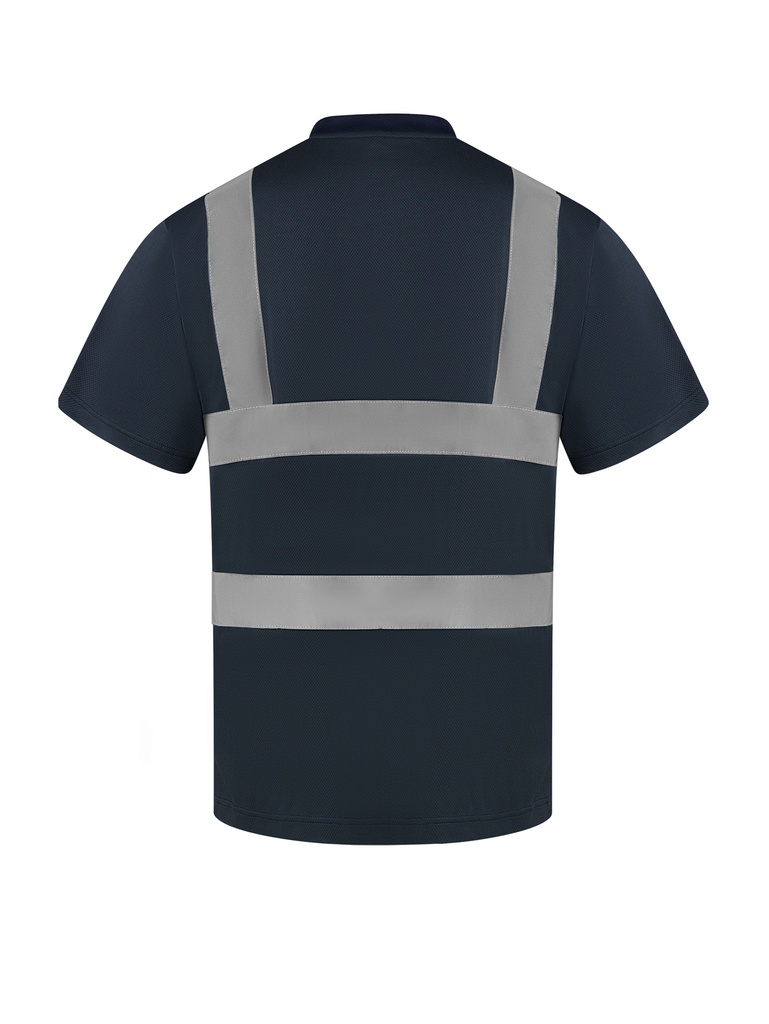 Korntex T-Shirt mit vier Reflexstreifen, navyblau, 5XL