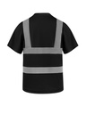 Korntex T-Shirt mit vier Reflexstreifen, schwarz, 3XL