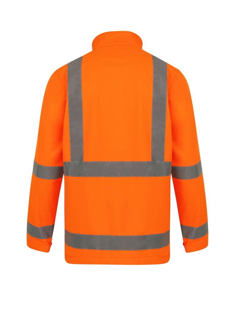 Korntex Hi-Vis Softshelljacke EN 20471, neonorange, XL